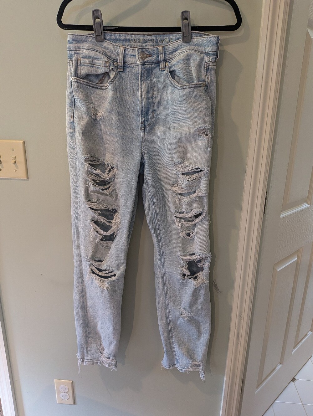 Light Blue Distressed Women’s Jeans